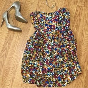 Strapless Floral Sundress w/Sweetheart Neckline